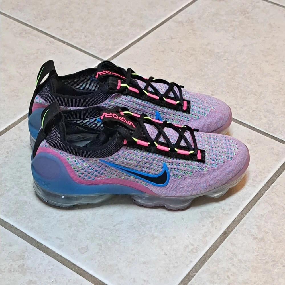 Nike Air Vapor Max 2021 Flyknit Nature Pink Blast - Women's size 5.5 - Picture 4 of 10